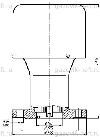 Структурная схема клапана КДМ&ndash;50М